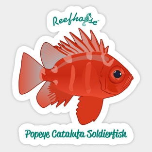 Popeye Catalufa Soldierfish Sticker